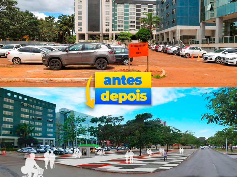 Primeira grande obra no Setor de Rádio e TV Sul chega a 25%
