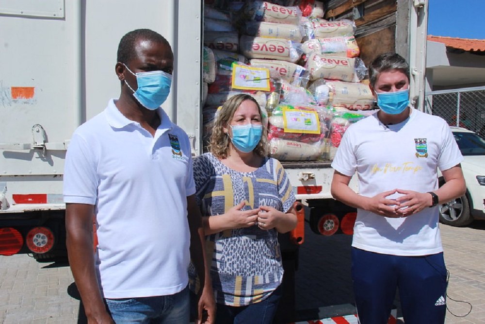 Prefeitura recebe 70 toneladas de alimentos para famílias em vulnerabilidade social em Águas Lindas GO