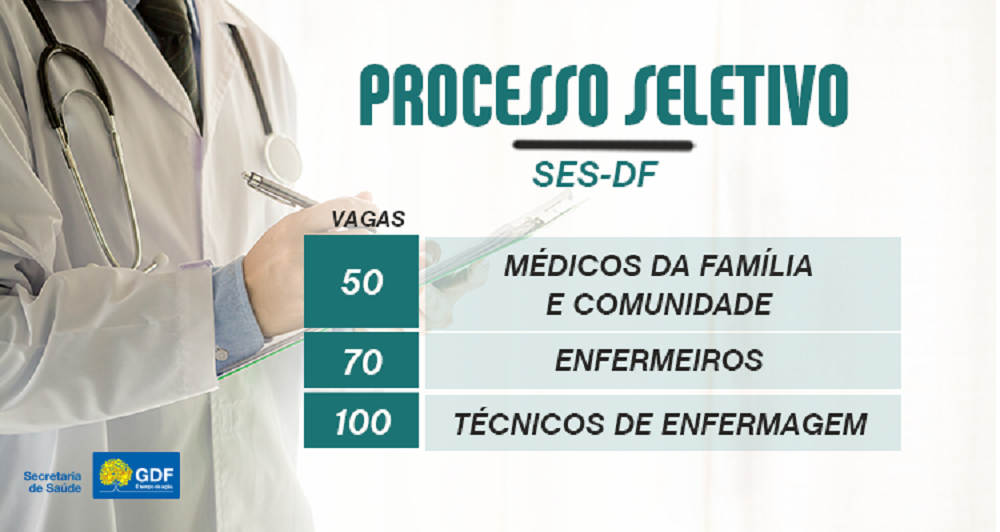 Inscrições abertas para seleção emergencial da Saúde