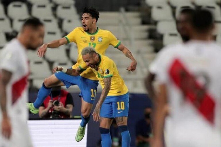 Lucas Paquetá e Neymar foram os grandes responsáveis pela vitória do Brasil
ANDRE COELHO/EFE 05.07.21
