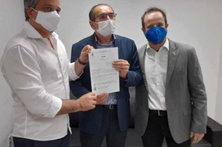 André Clemente (Economia), Bartolomeu Rodrigues (Cultura) e Subsecretário João Moro