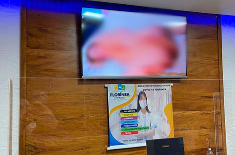 Polícia Civil investiga caso em que vídeo pornô apareceu na TV da unidade de Saúde de Florínea
