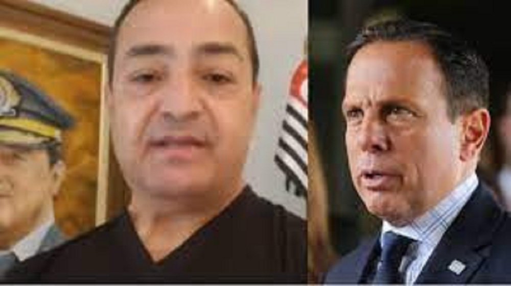 Vídeo: Após afastamento de colega, coronel ‘peita’ João Doria e publica convocação para 7 de setembro