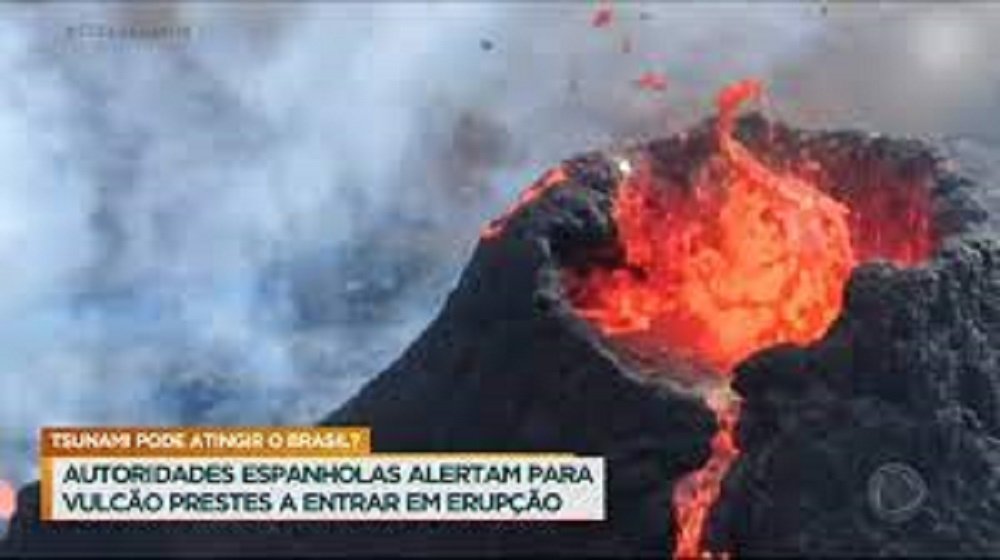 Vulcão na Espanha pode causar tsunami na costa do Brasil
