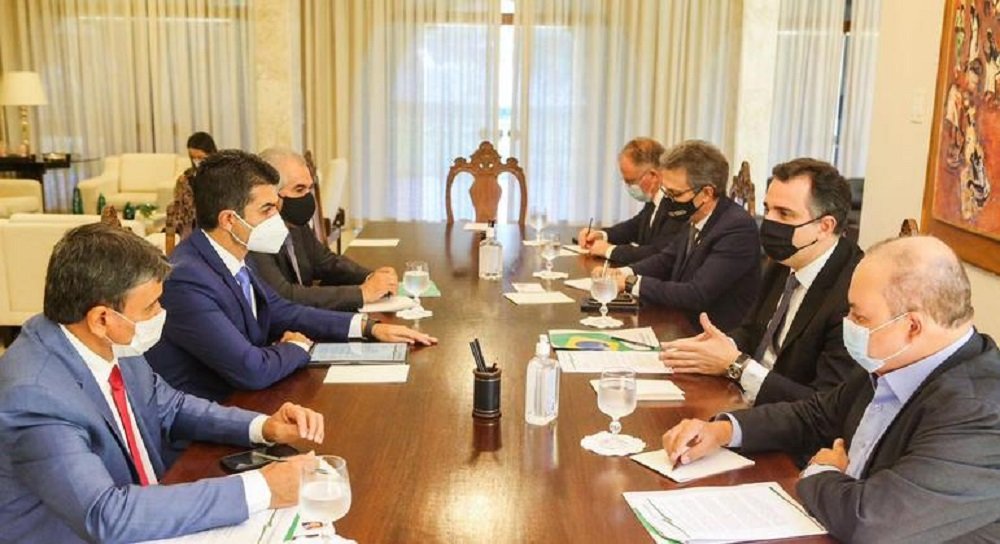 Governadores e Pacheco discutem economia e crise entre os Poderes
