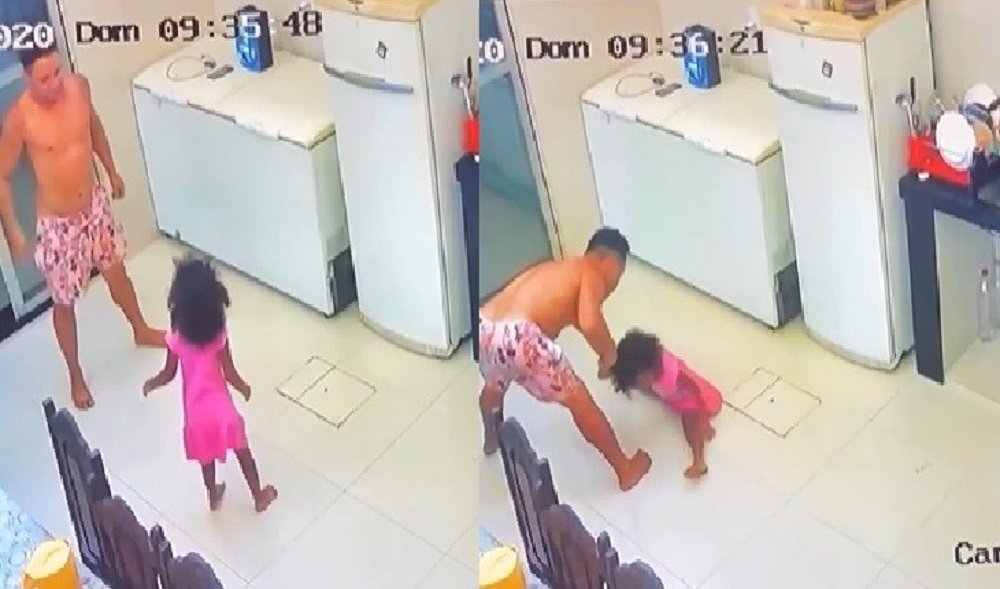 Mãe deixa filha de 4 anos sozinha com ‘tio’ e fica em choque ao ver as imagens da câmera