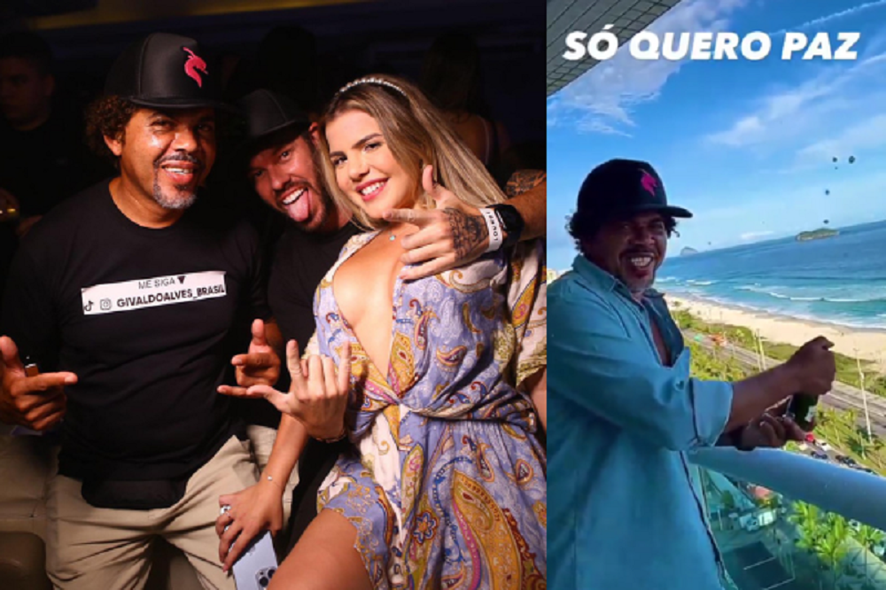“Ex mendigo” ganha apartamento na praia em RJ e abre champagne na sacada; vídeo