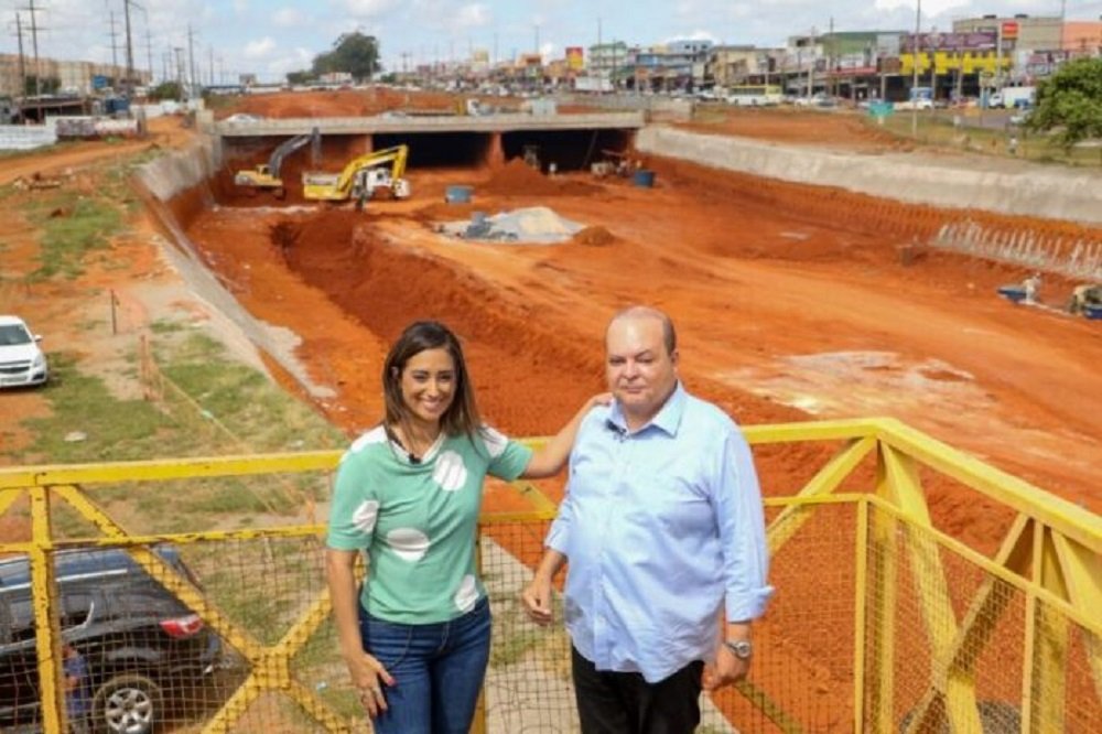 Ibaneis Rocha  : Viaduto do Recanto das Emas atinge 65% da obra executados