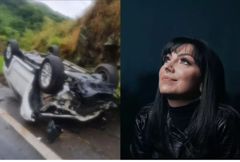 Cantora gospel Eyshila sofre acidente de carro com o marido: ‘grande foi o livramento’