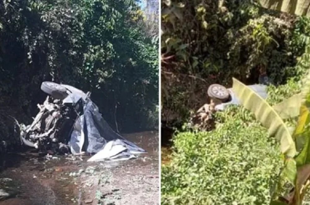 GO: cinco pessoas morrem após carro em alta velocidade cair em córrego