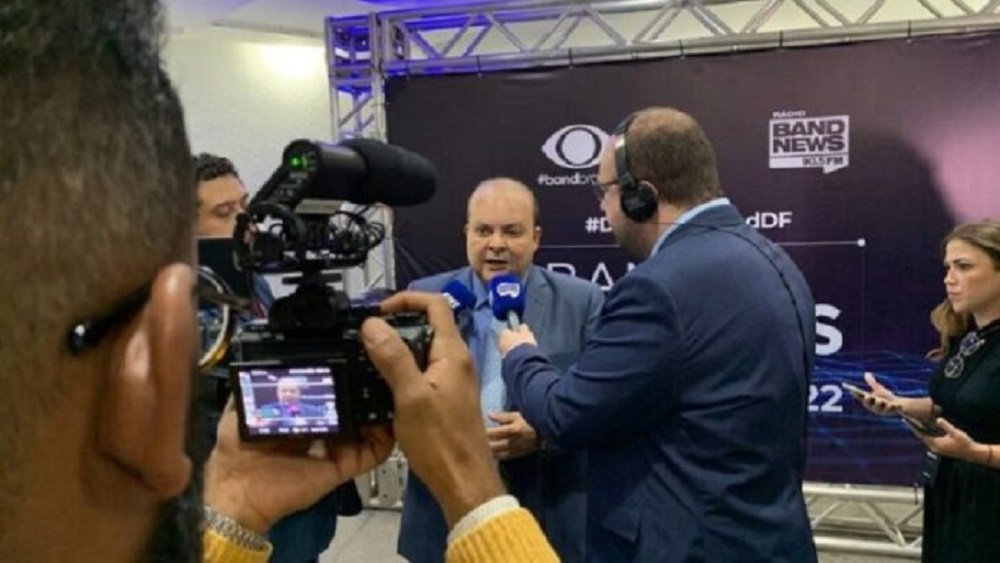 O governador Ibaneis Rocha(MDB) foi quem mais se destacou em debate