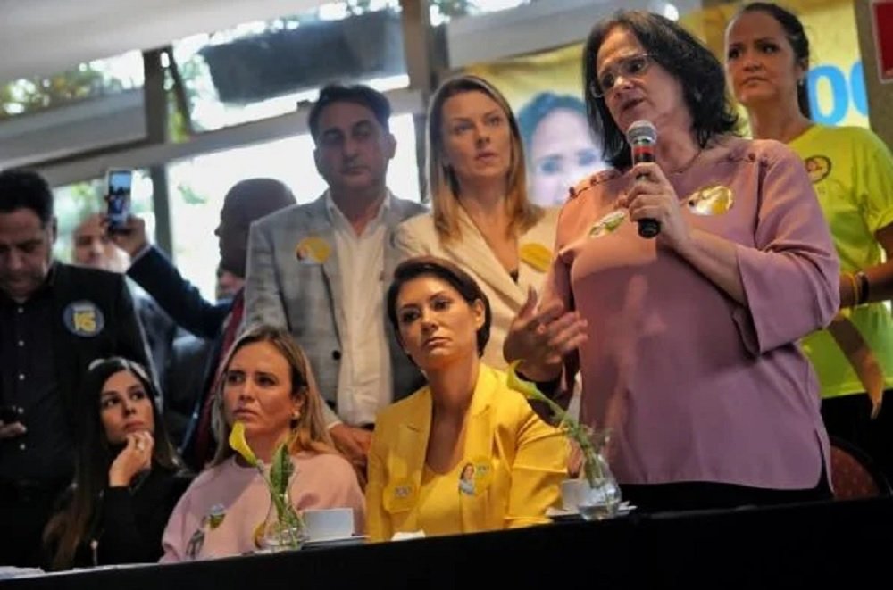Michelle diz que candidata de Bolsonaro ao Senado no DF é Damares