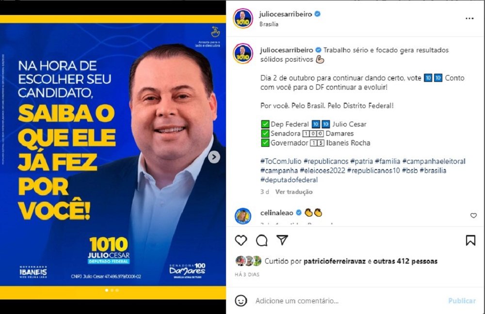Saiba o que o Deputado Julio Cesar já fez por você por Brasília e pelo Brasil