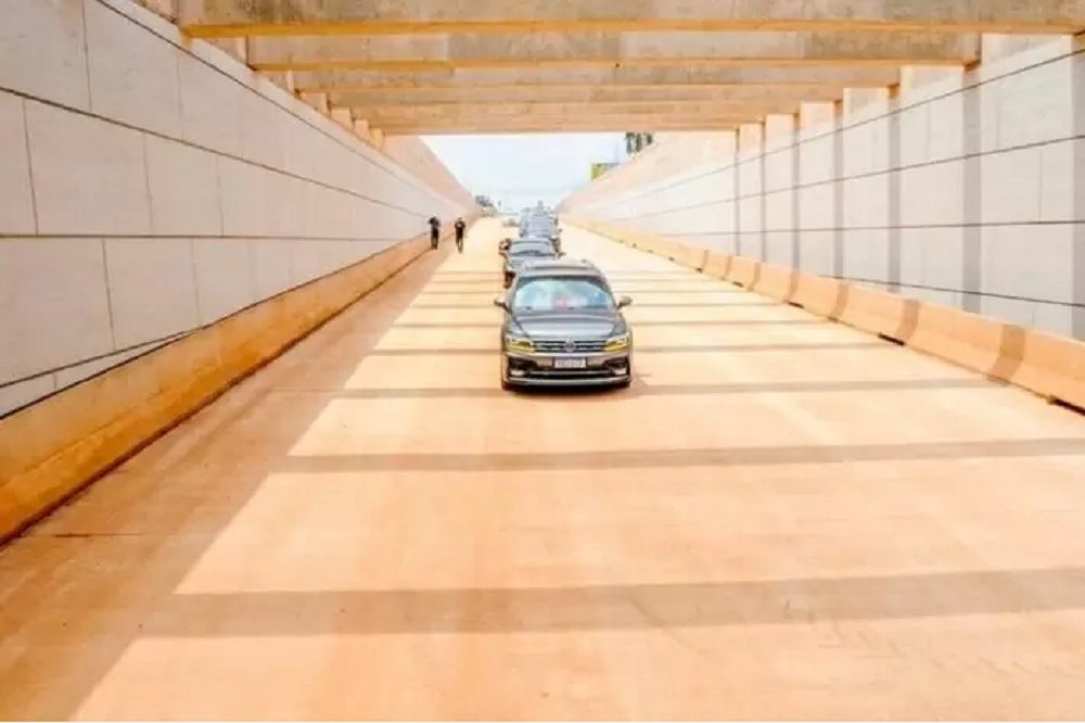 Passagem Sul do Túnel de Taguatinga foi aprovada em teste no sábado (24)