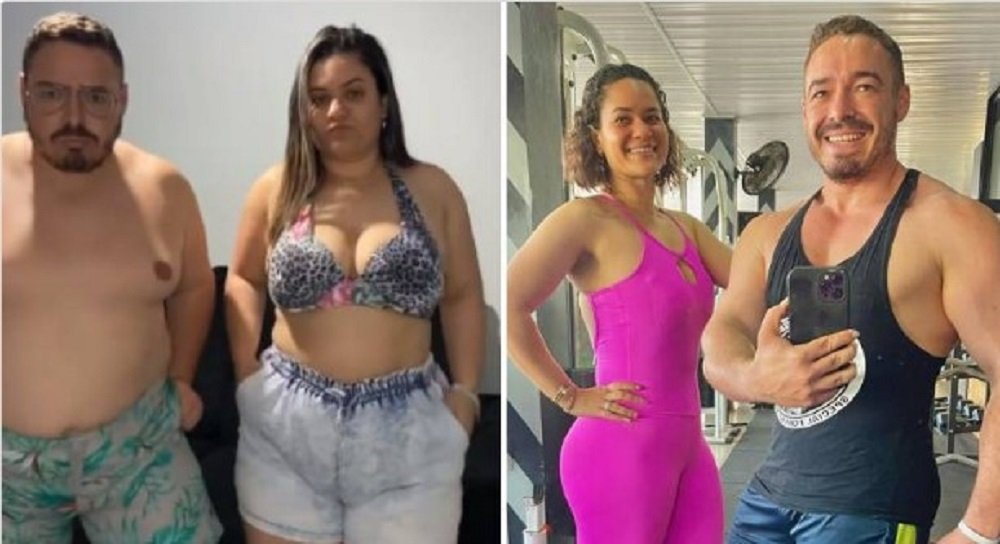 Casal emagrece 71 kg e bomba no TikTok com hábitos saudáveis