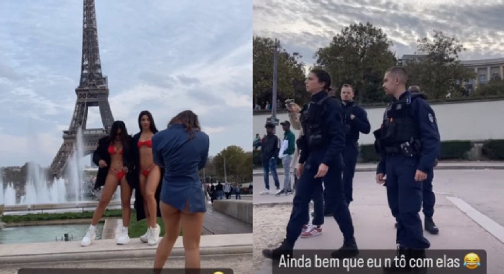 Influenciadoras brasileiras são barradas pela polícia por tirar fotos de biquíni em Paris