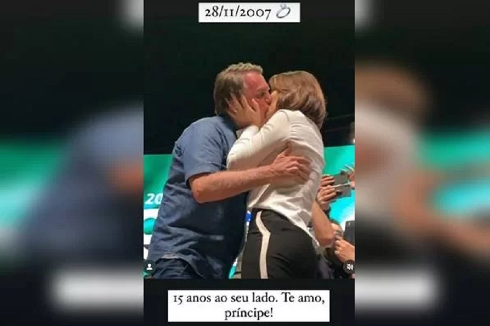 Michelle comemora 15 anos de casamento com Jair Bolsonaro: “Te amo Príncipe”