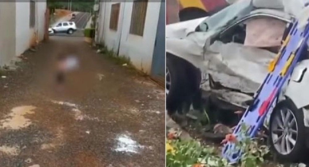 Pai que filmava filho registra acidente grave com três mortos em cidade do interior do Paraná
