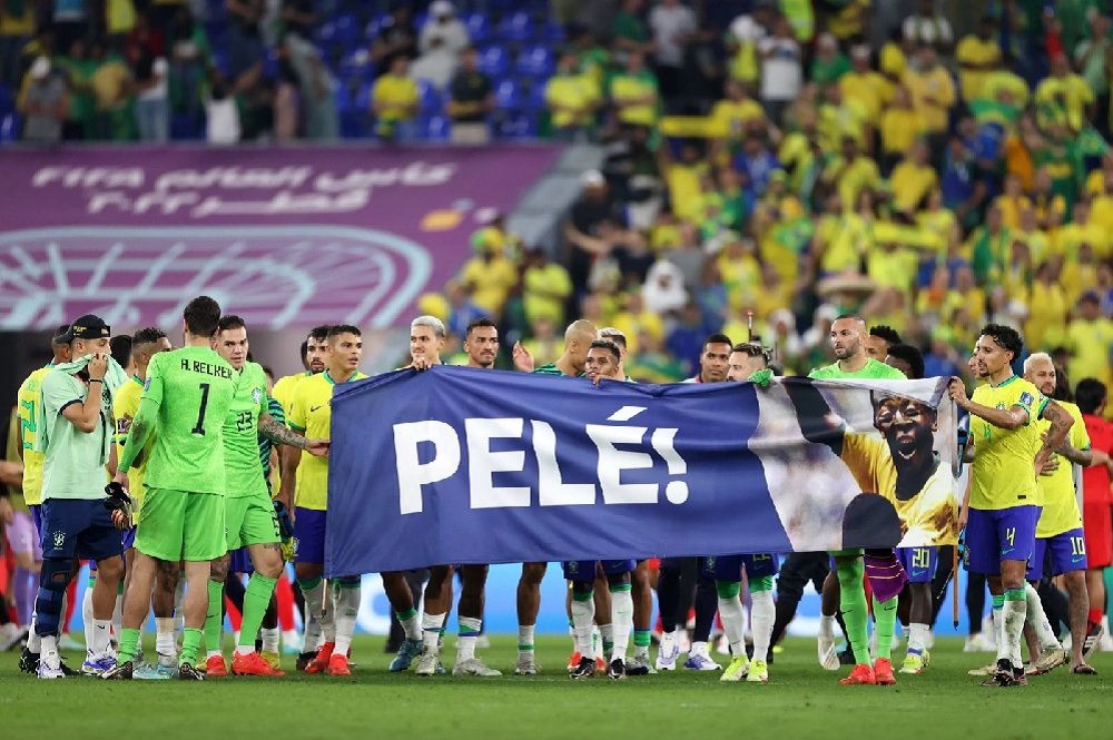 Brasil goleia a Coreia do sul por 4×1 e avança às quartas de final com homenagem ao rei Pelé