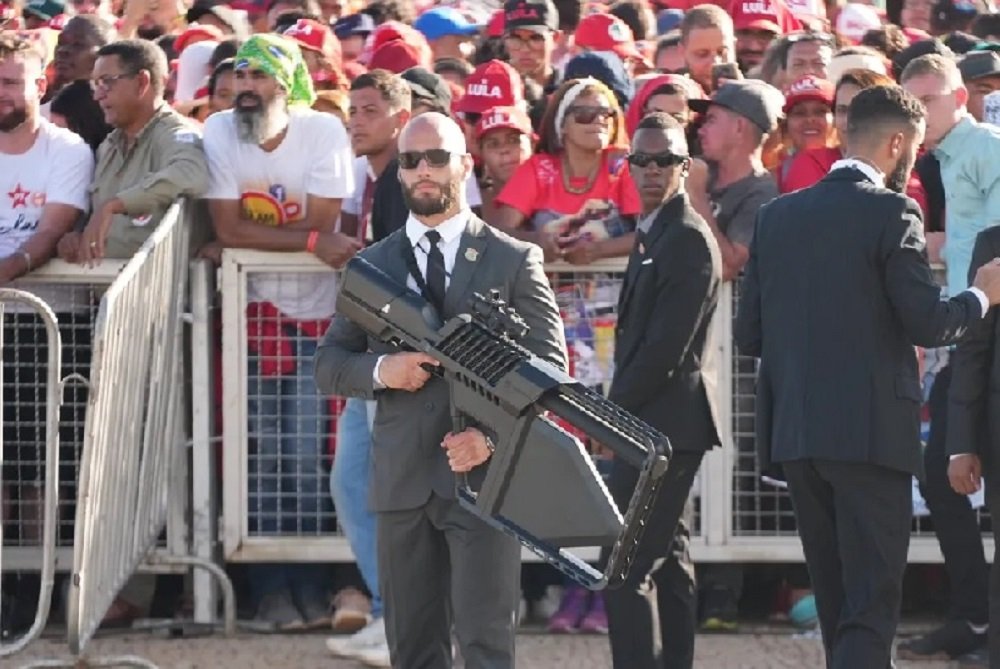Arma que abateu drone na posse de Lula