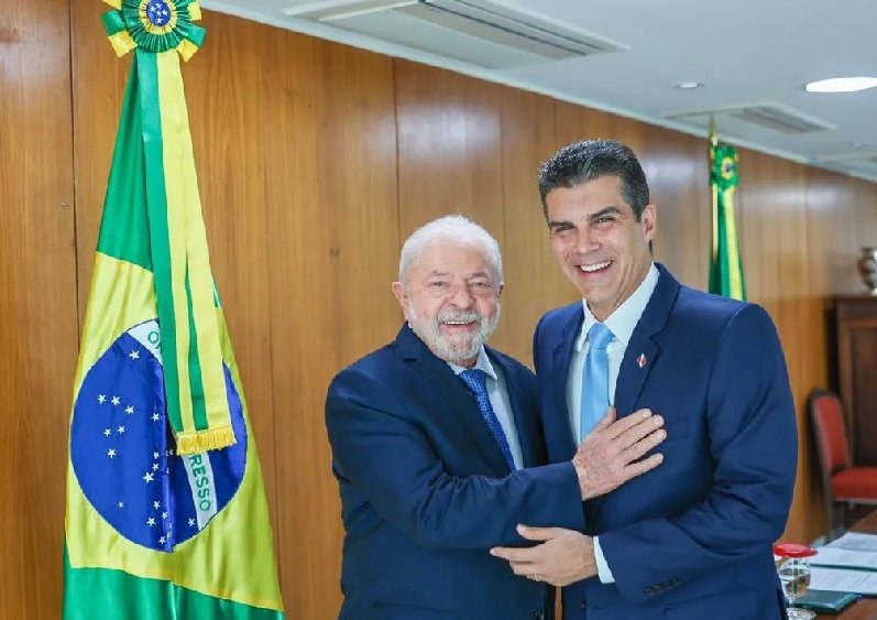 Lula e Helder em Brasília Foto Ricardo Stuckert