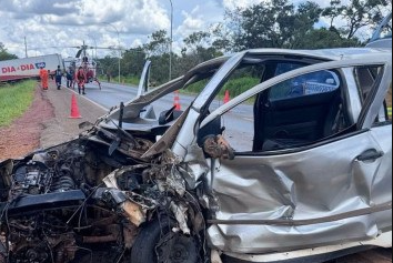 Acidente fatal: homem morre após colisão entre carros na DF-128