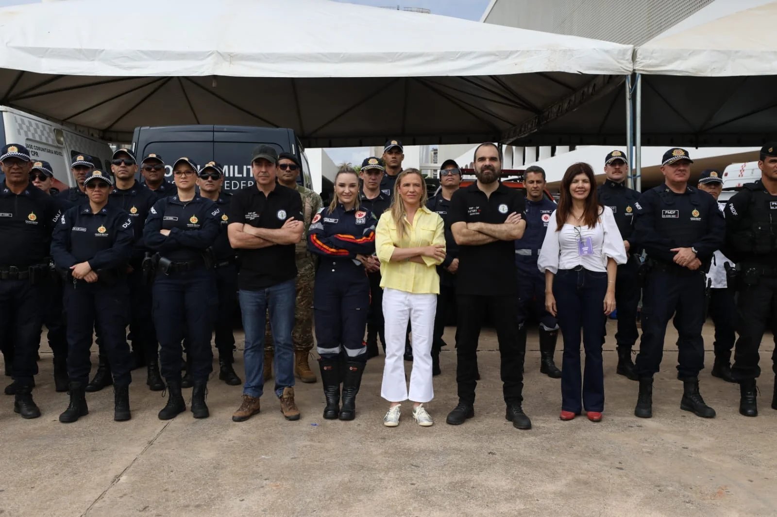 Celina Leão acompanha operação de segurança durante o Desfile de 7 de Setembro