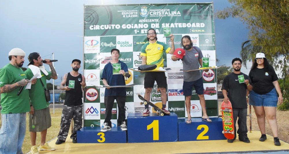 Cristalina recebe 1ª etapa do Circuito Goiano de Skateboard