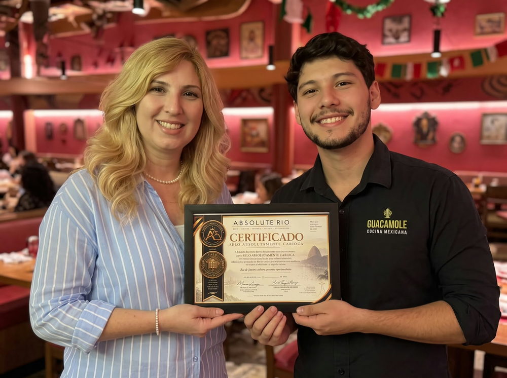 Noite de Fiesta e Reconhecimento: Guacamole Recebe o Selo Absolutamente Carioca da Revista Absolute Rio