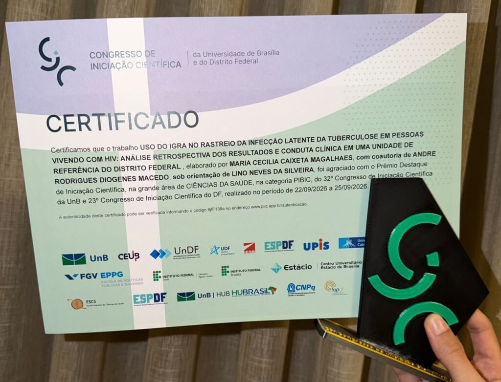 Pesquisa premiada no DF revela falhas no acompanhamento de pacientes com HIV e risco de tuberculose