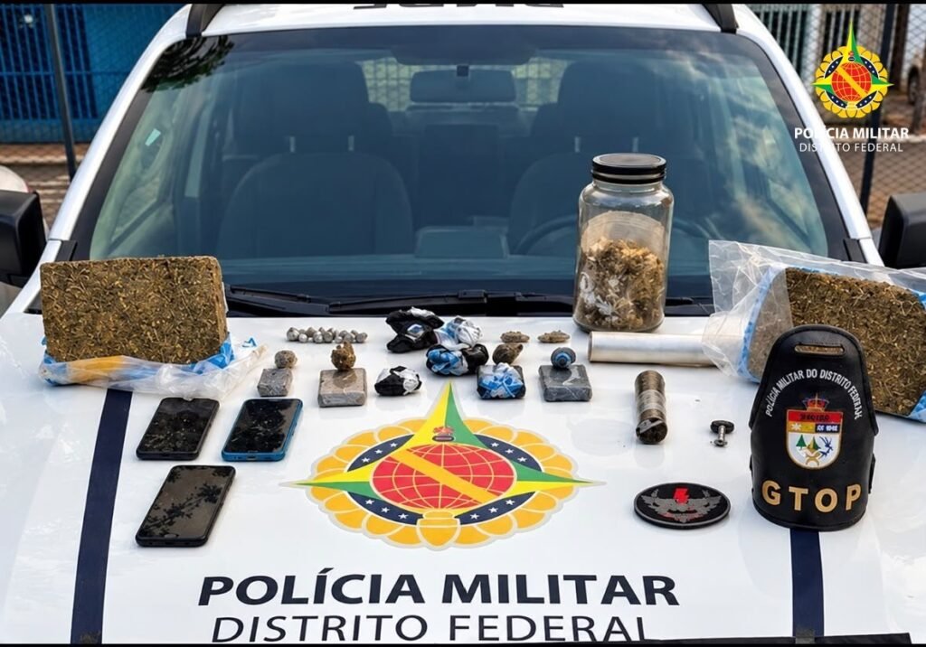 Três homens são presos por suspeita de tráfico de drogas no Itapoã